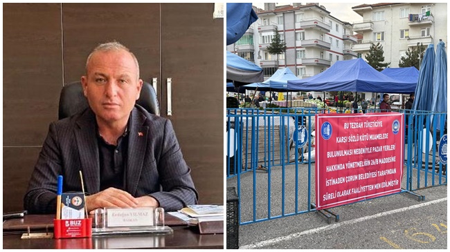 PAZARCILAR ODASI’NDAN TEZGÂH KAPATMA CEZASINA TEPKİ