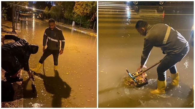 ÇORUM'U SAĞANAK VE FIRTINA VURDU!