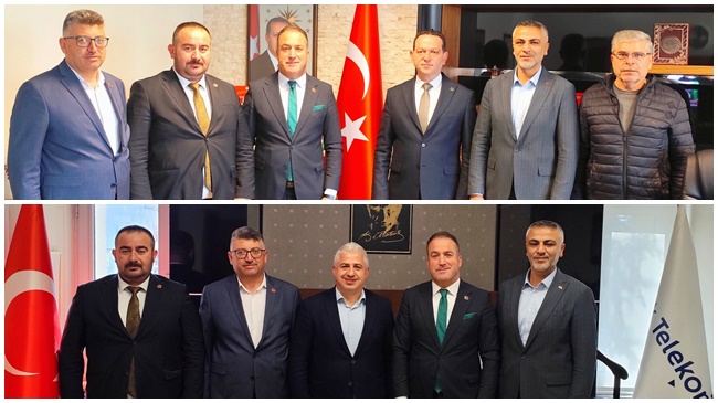 MUHTARLARDAN YENİ MÜDÜRLERE HAYIRLI OLSUN ZİYARETİ