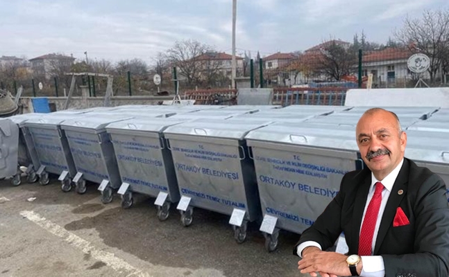 ORTAKÃ–Y BELEDÄ°YESÄ°, Ã‡Ã–P  KONTEYNERLERÄ°NÄ° YENÄ°LÄ°YOR