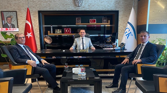 KAYA VE ÖZKUBAT’TAN SGK MÜDÜRÜ  GÖNCÜ’YE “HAYIRLI OLSUN” ZİYARETİ