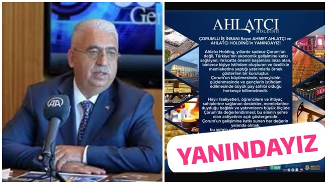 AHLATCI HOLDİNG’E YÖNELİK İTİBAR  SUİKASTİNE NET CEVAP: YANINDAYIZ!