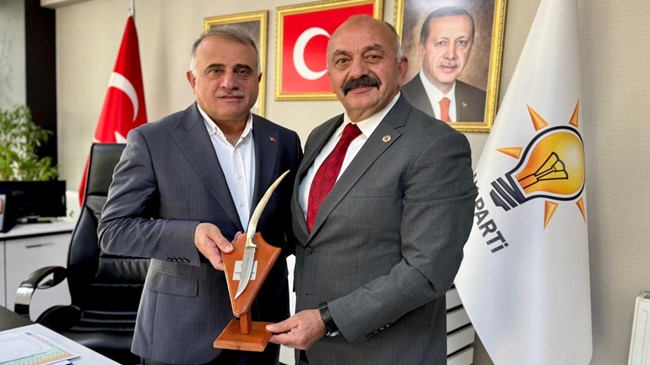 İSBİR’DEN  İL BAŞKANI ALAR’A ZİYARET
