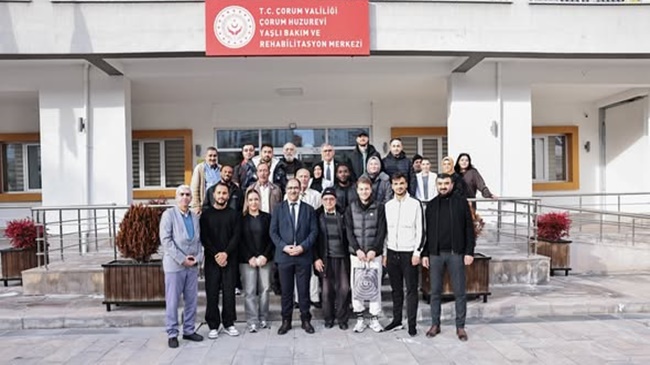 ÇORUM FK, HUZUREVİNDE  DUYGU DOLU ANLAR YAŞATTI