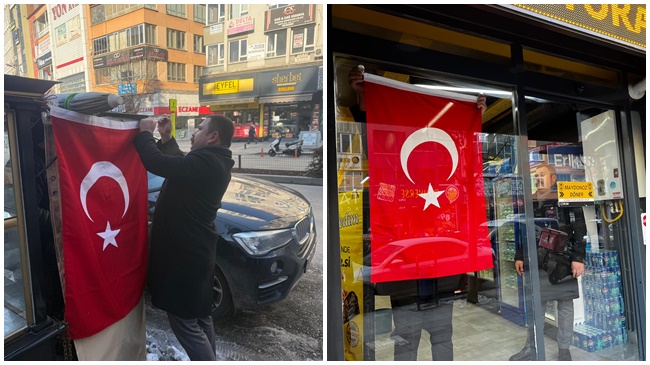 ÜLKÜ OCAKLARI GAZİ CADDESİ’Nİ AY YILDIZLA DONATTI