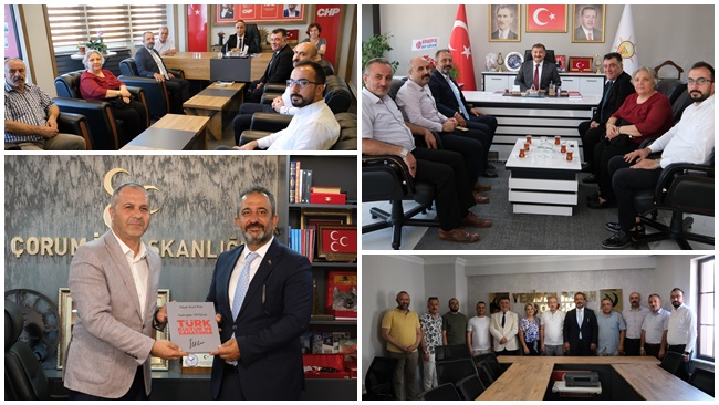 Ã‡ORUM KENT KONSEYÄ°â€™NDEN SÄ°YASÄ° PARTÄ°LERE ZÄ°YARET