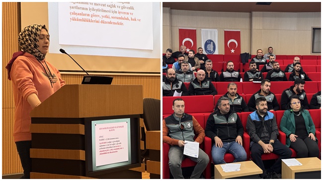 BELEDİYE PERSONELİNE İŞ GÜVENLİĞİ EĞİTİMİ