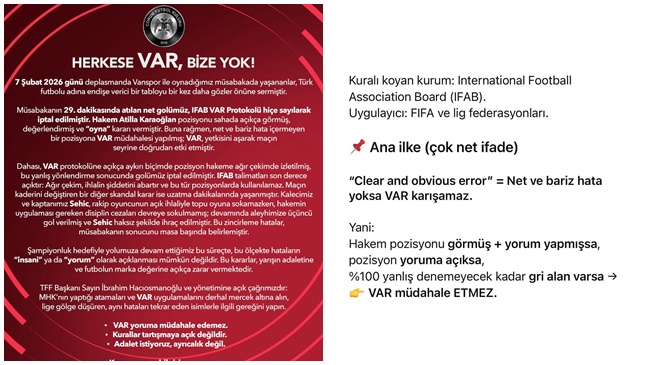 ARCA ÇORUM FK’DAN TFF BAŞKANINA ÇAĞRI!