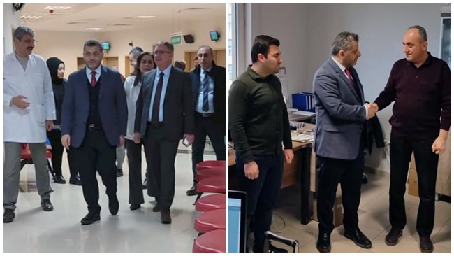 SAĞLIK MÜDÜRÜ ZEHİR, ATIF HOCA  DEVLET HASTANESİ’Nİ ZİYARET ETTİ