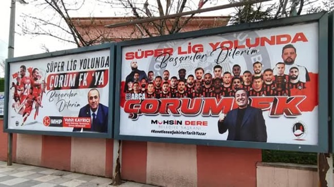 SUNGURLU’DA ARCA ÇORUM  FK’YA SÜPER LİG DESTEĞİ!