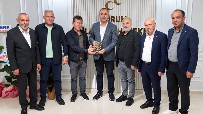ESNAF ODASI BAŞKANLARINDAN  ÇIPLAK’A HAYIRLI OLSUN ZİYARETİ