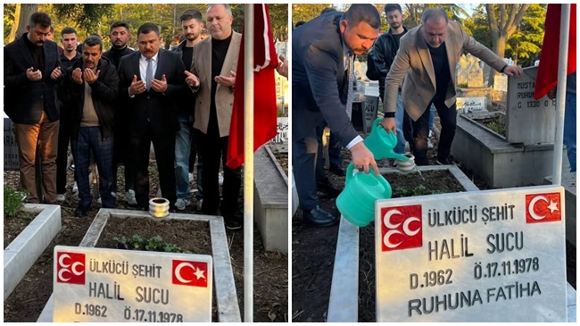 ÜLKÜCÜ ŞEHİT HALİL SUCU ANILDI