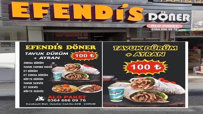 EFENDİ’S DÖNER’DEN LEZZETLİ KAMPANYA!