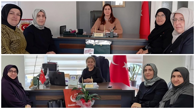 SAADET KADIN KOLLARI’NDAN, İKİ KADIN MUHTARA ZİYARET