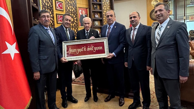 BAHÇELİ İLE GÖRÜŞTÜLER
