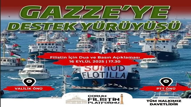 GAZZE’YE DESTEK YÜRÜYÜŞÜ!