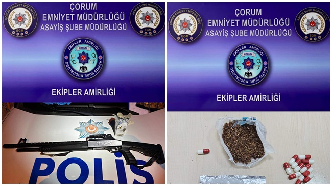 ÇORUM’DA ARANAN 6 ŞAHIS YAKALANDI