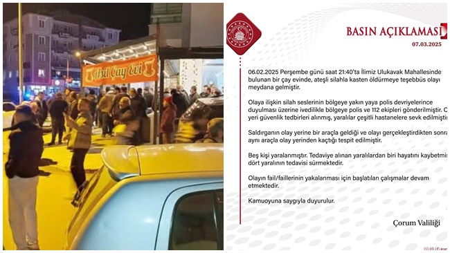 SİLAHLI SALDIRIDA YARALANAN  ŞAHIS HAYATINI KAYBETTİ