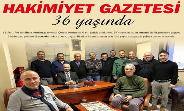 HAKİMİYET 36 YAŞINDA!