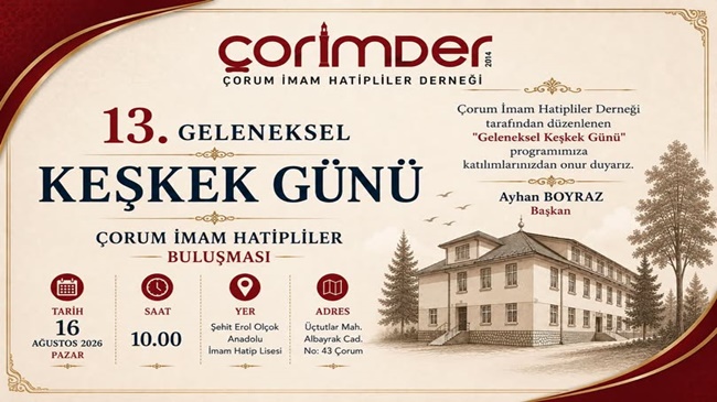 İMAM HATİPLİLER KEŞKEK  GÜNÜ’NDE BULUŞUYOR