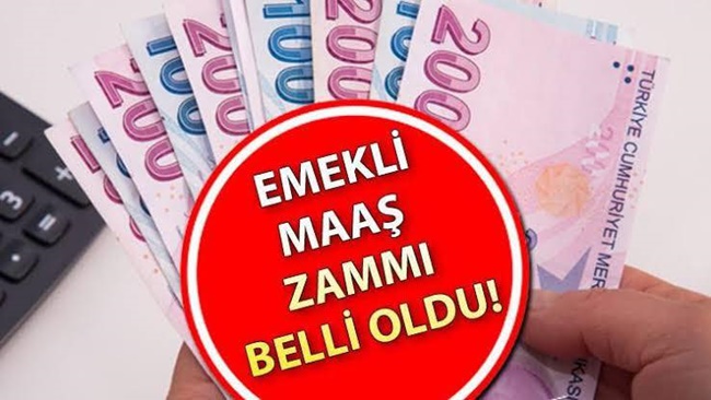EMEKLİNİN MAAŞ ZAM ORANI NETLEŞTİ