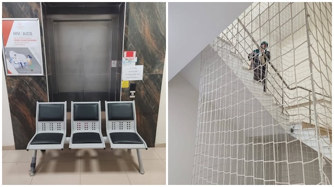 SAĞLIK MERKEZİNDE MERDİVEN ÇİLESİ!