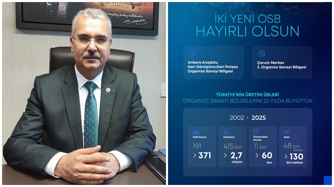 AHLATCI’DAN MÜJDE: ÇORUM'A 2. OSB HAYIRLI OLSUN