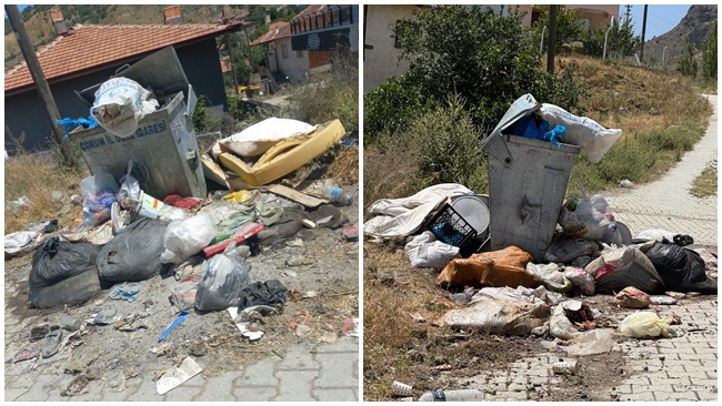 UĞURLUDAĞ KIZAĞLI  KÖYÜ’NDE ÇÖP KRİZİ!