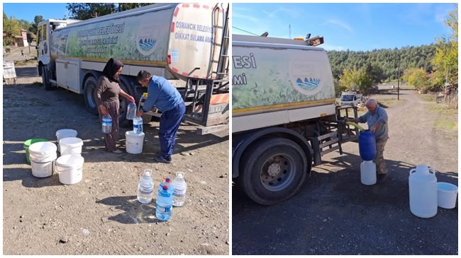 SUSUZ KALAN VATANDAŞA TANKERLİ DESTEK